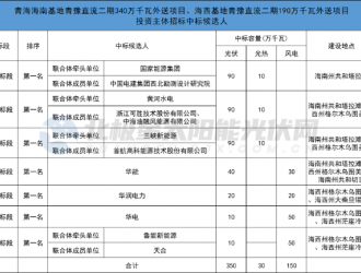 光項目投資主體出爐：國家能源集團、黃河水電等中標